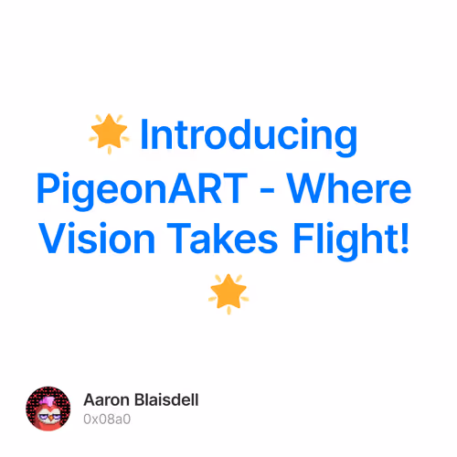 🌟 Introducing PigeonART - Where Vision Takes Flight! 🌟