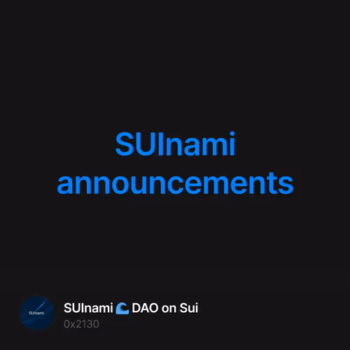 SUInami announcements