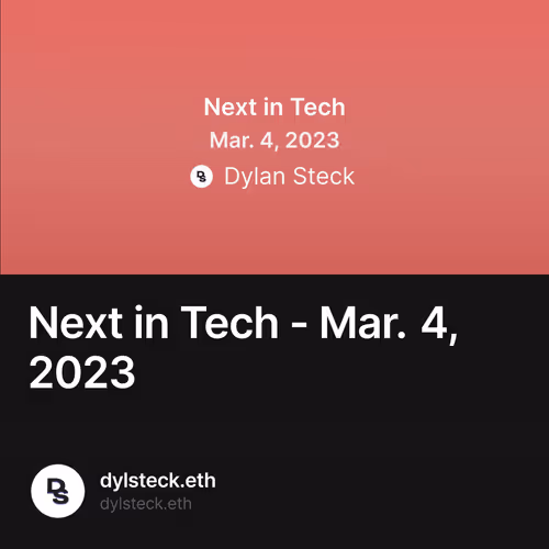 Next in Tech - Mar. 4, 2023