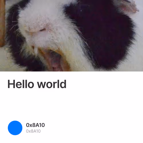 Hello world