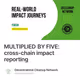 MULTIPLIED BY FIVE: cross-chain impact reporting