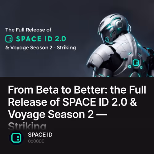 From Beta to Better: the Full Release of SPACE ID 2.0 & Voyage Season 2 — Striking