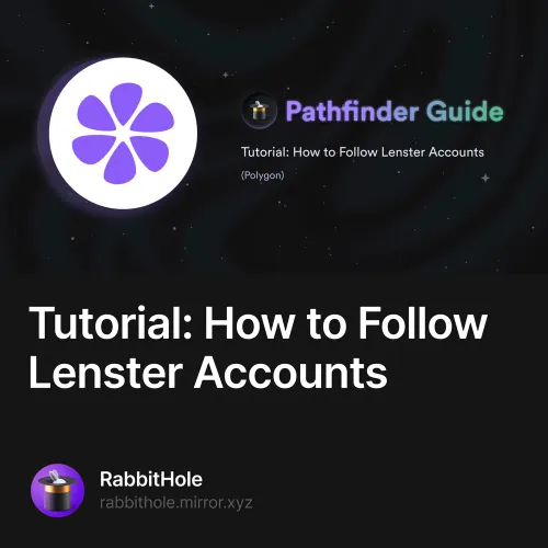 Tutorial How to Follow Lenster Accounts