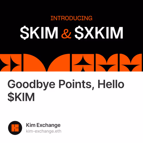Goodbye Points, Hello $KIM