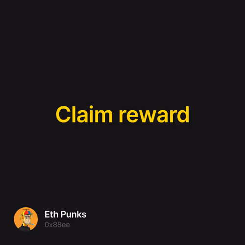 Claim reward