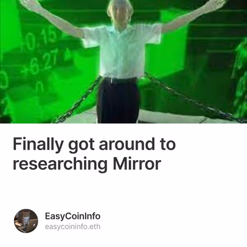 Finally got around to researching Mirror