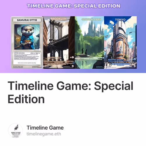 Timeline Game: Special Edition
