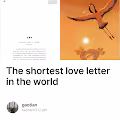 The shortest love letter in the world V2