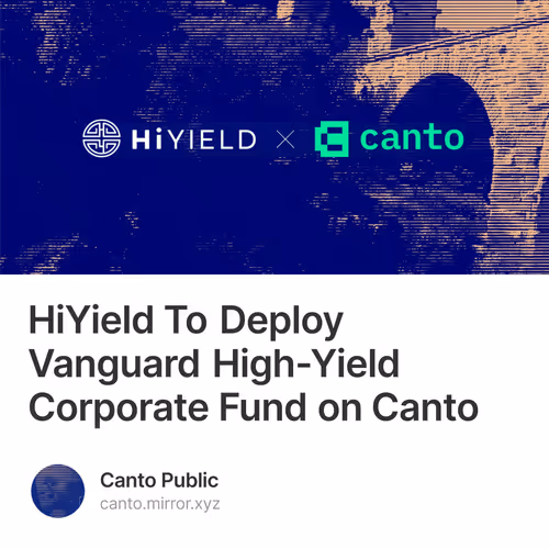 HiYield To Deploy Vanguard High-Yield Corporate Fund on Canto