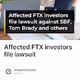 Affected FTX investors file lawsuit