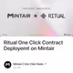 Ritual One Click Contract Deployemt on Mintair