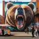 Angry bear