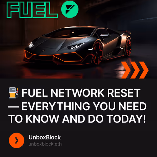 ⛽️ FUEL NETWORK RESET — EVERYTHING YOU NEED TO KNOW AND DO TODAY!