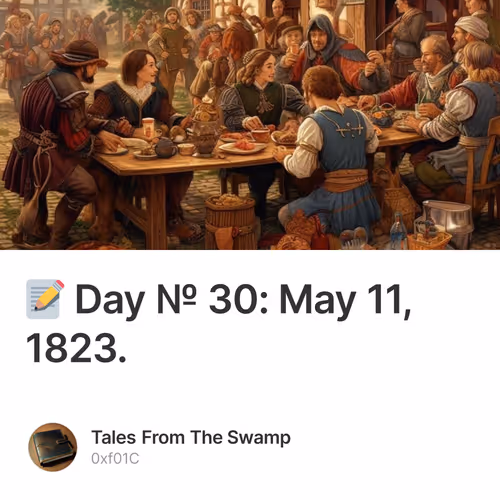 📝 Day № 30: May 11, 1823.