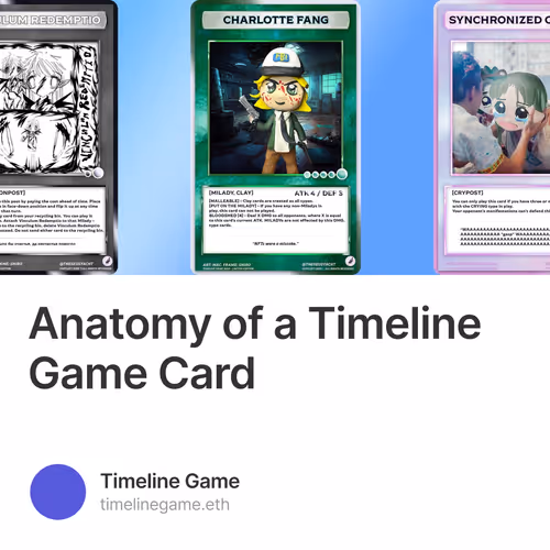 Anatomy of a Timeline Game Card