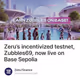Zeru’s incentivized testnet, Zubbles69, now live on Base Sepolia