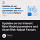 Updates on our Interest Rate Model parameters and Asset Risk-Adjust Factors