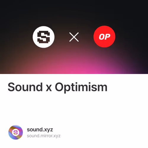 Sound x Optimism