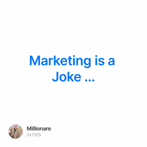 Marketing is a Joke ...