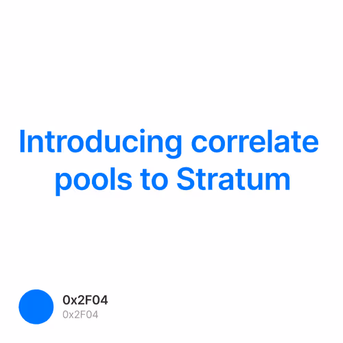 Introducing correlate pools to Stratum