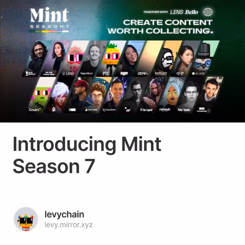 Introducing Mint Season 7