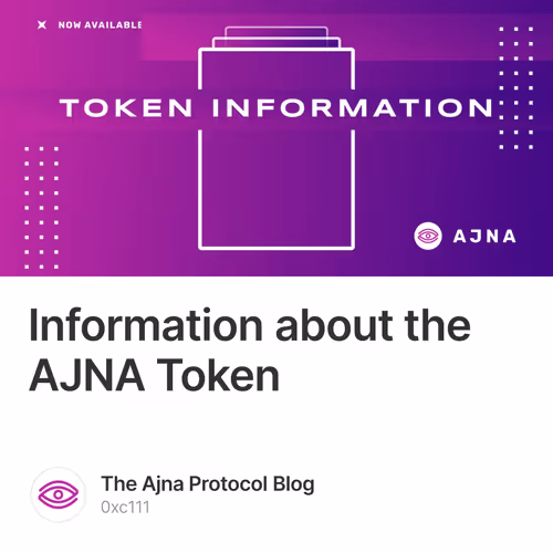 Information about the AJNA Token