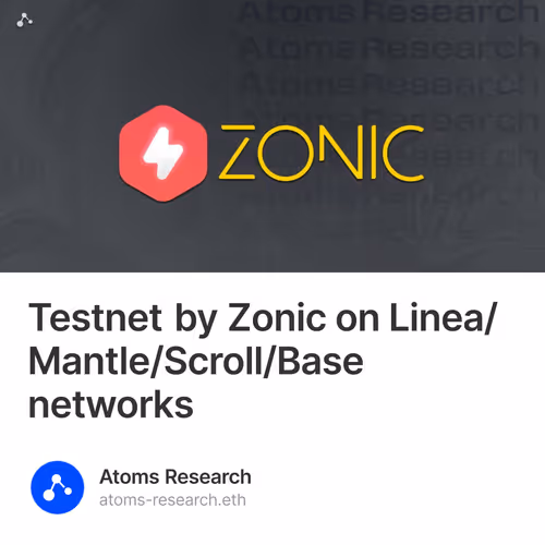 Testnet by Zonic on Linea/Mantle/Scroll/Base networks
