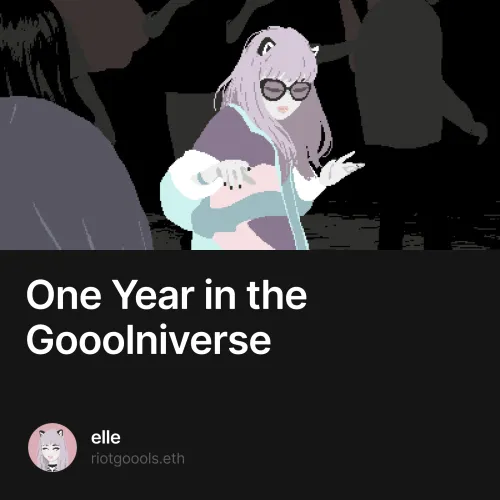 One Year in the Gooolniverse