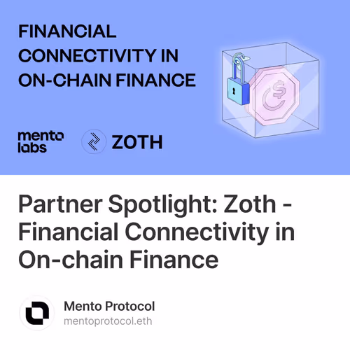 Partner Spotlight: Zoth - Financial Connectivity in On-chain Finance