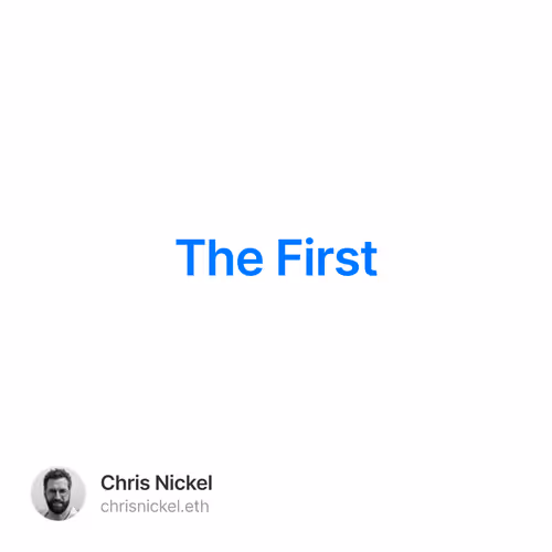 The First