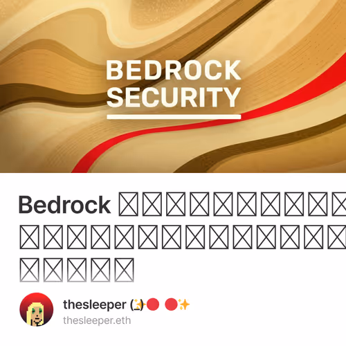 Bedrock พร้อมรีวิวความปลอดภัย พร้อมชาเลนจ์ให้ทุกคนร่วมออดิท