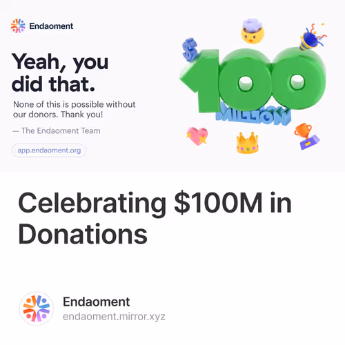 Celebrating $100M in Donations