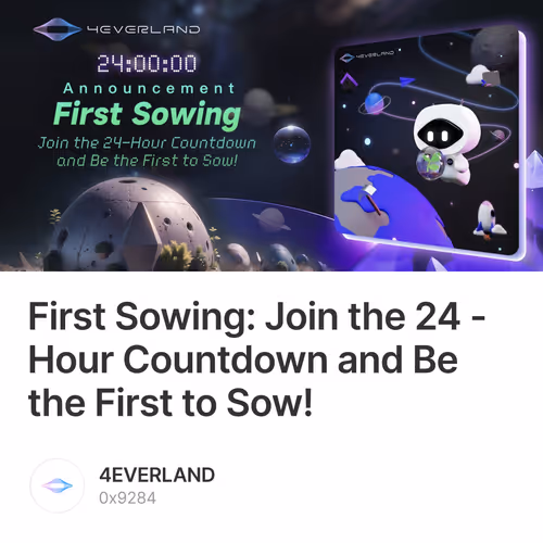 First Sowing: Join the 24 - Hour Countdown and Be the First to Sow!