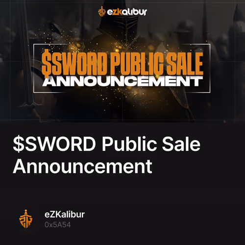 $SWORD Public Sale Announcement