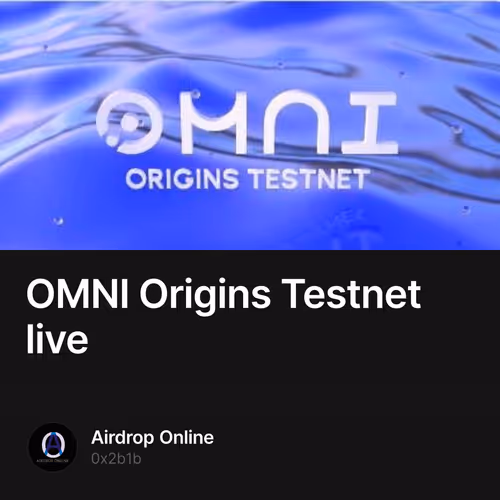 OMNI Origins Testnet live