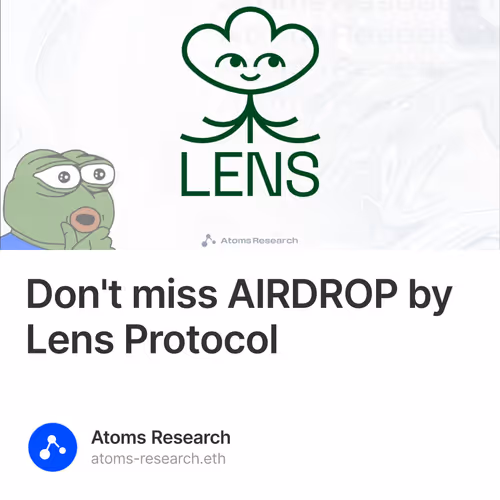Don't miss AIRDROP by Lens Protocol