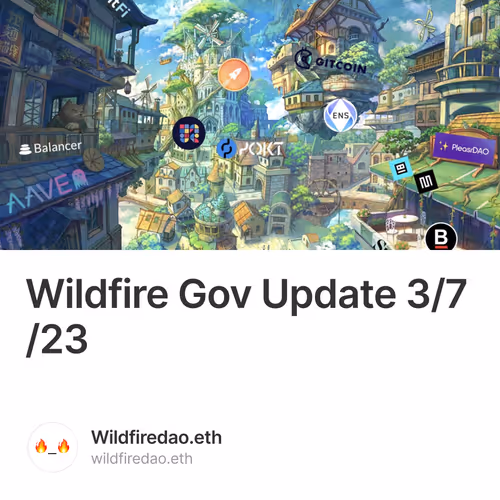 Wildfire Gov Update 3/7/23
