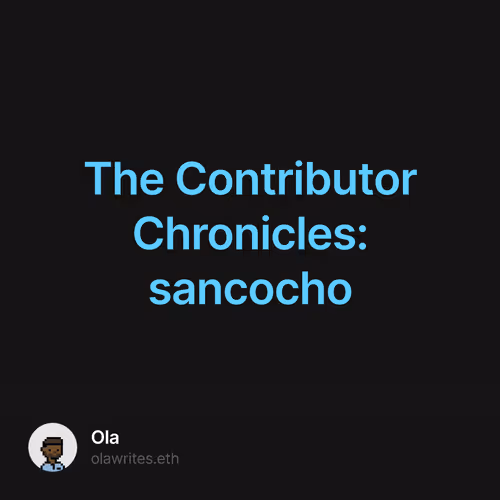 The Contributor Chronicles: sancocho