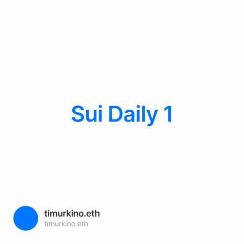 Sui Daily 1
