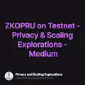ZKOPRU on Testnet - Privacy & Scaling Explorations - Medium