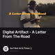 Digital Artifact - A Letter From The Road