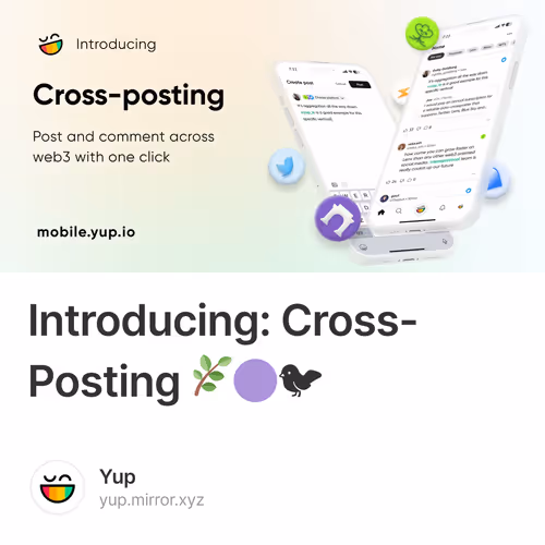 Introducing: Cross-Posting    🌿🟣🐦