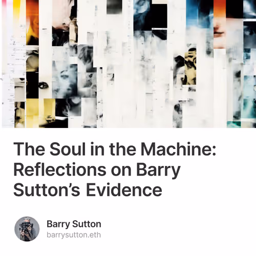 The Soul in the Machine: Reflections on Barry Sutton’s Evidence