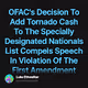 OFACs Decision To Add Tornado Cash To The Specially Designated Nationals List Compels Spee