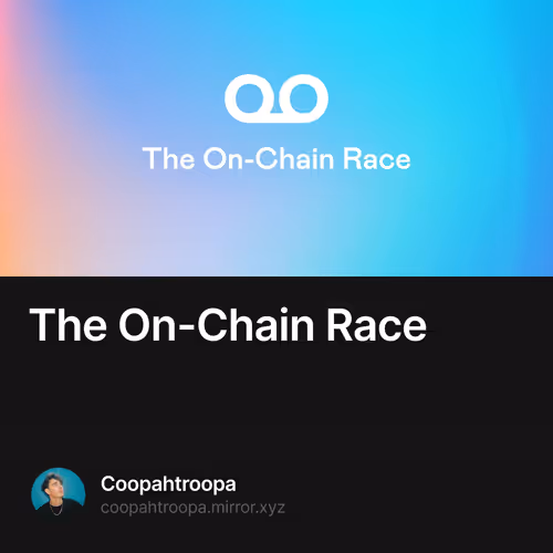 The On-Chain Race