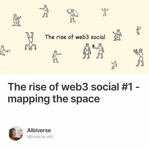 The rise of web3 social #1 - mapping the space