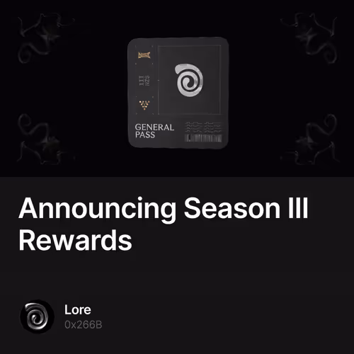 Announcing Season III Rewards