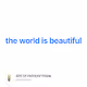 the world is beautiful V3