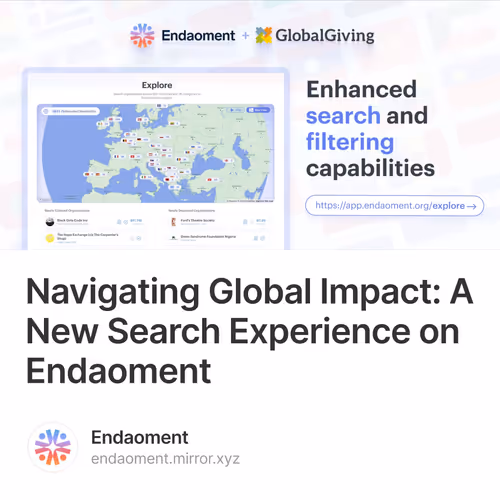 Navigating Global Impact: A New Search Experience on Endaoment