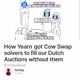 How Yearn got Cow Swap solvers to fill our Dutch Auctions without them knowing